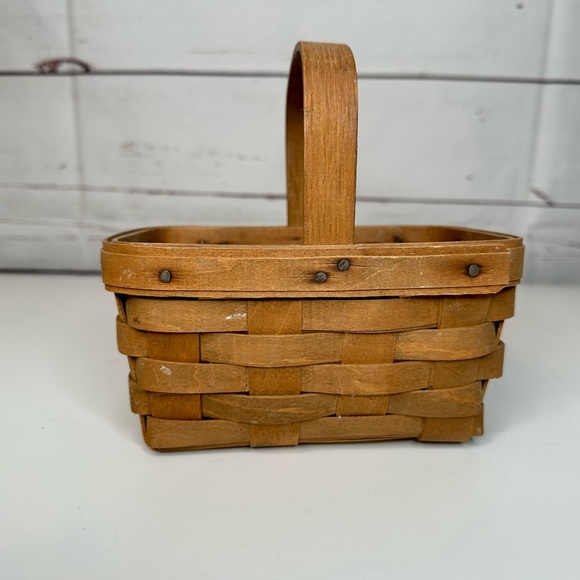 Longaberger Other - Longaberger | Small Handwoven Basket with Handle